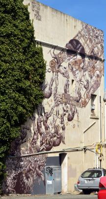Artist: Pixel Pancho (Italy) and Phlegm (United Kingdom). Where: Thyme building, 5 Stafford St.