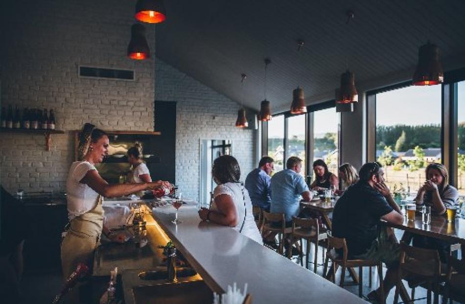 The interior of Lake Hayes Estate cafe Graze was the work of Auckland company Paul Izzard Design....
