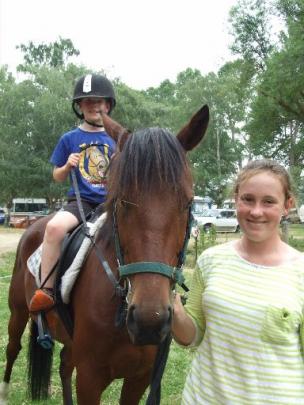 ‘‘Really cool’’ is how James Freeman, of Dunedin, sums up  his ride on Jimmy, led by Bridget...