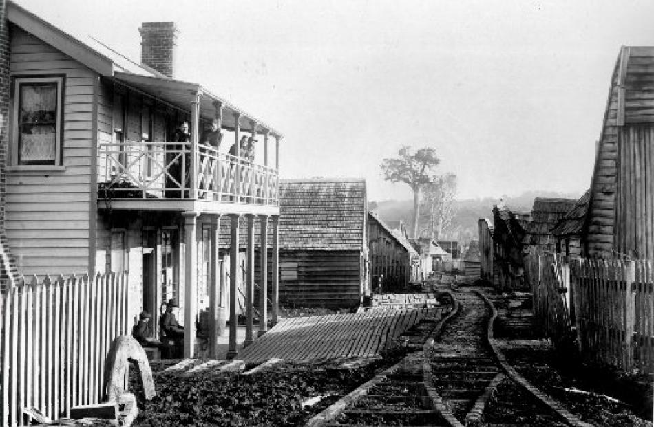 The main street of  ‘‘Canton’’ village, Round Hill. Photo: Riverton Heritage Society