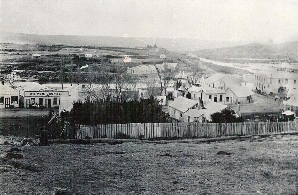 Waipori township in the late 1800s. Photos supplied.