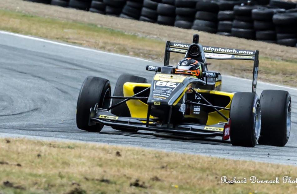 Leitch practises on the track this week. Photo by Richard Dimmock Photography.