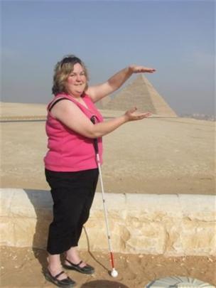 At the pyramids in Egypt