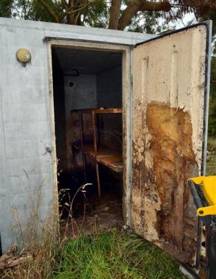 Dog kept in this coolstore allegedly clawed its way through the fibreglass wall lining,...
