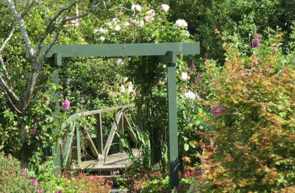 Mal Parker's garden.