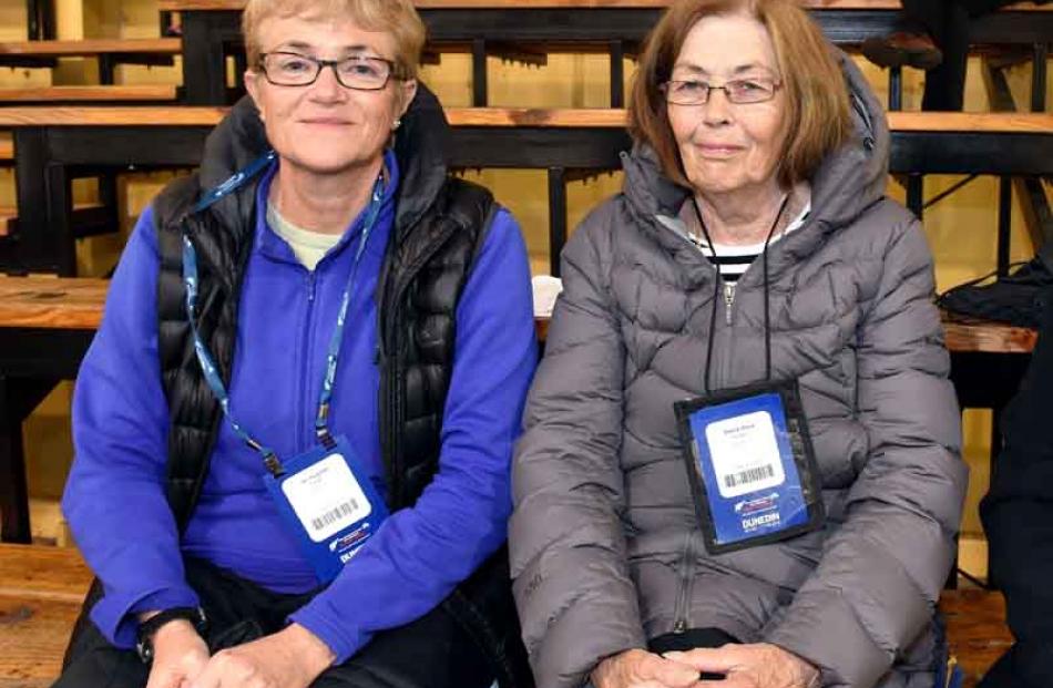 Jan Hughes and Sheila Ward,  both of Dunedin.