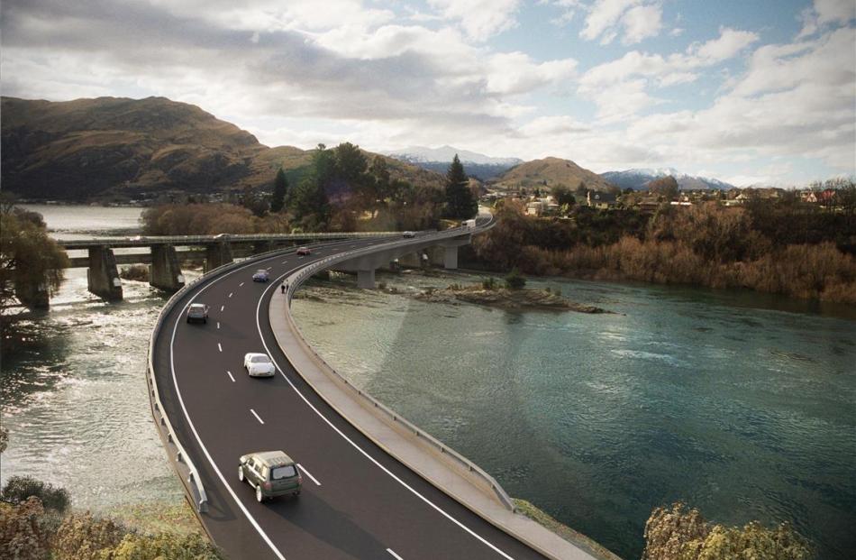 An artist’s impression of the planned Kawarau Falls Bridge. Image supplied.