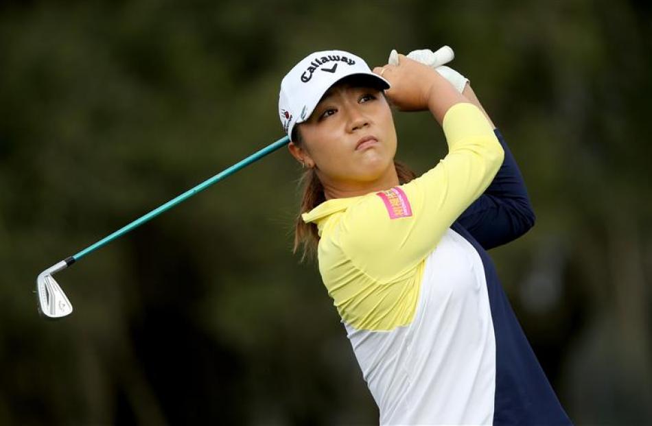 Lydia Ko plays a shot during the second round of her first tournament of the year.