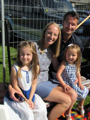 Aimee and Mat Bell,  of Alexandra, with daughters Alice (5) and Charlotte (3).
