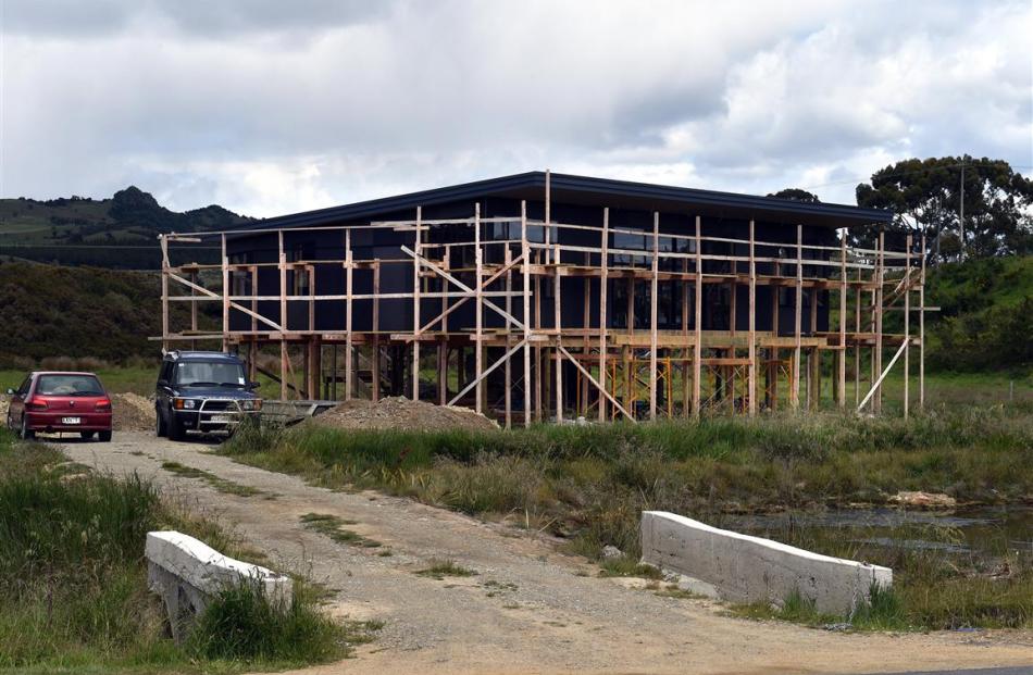 The house under construction. Photo: supplied