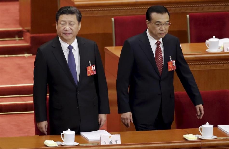 President Xi Jinping (left) and Li Keqiang.