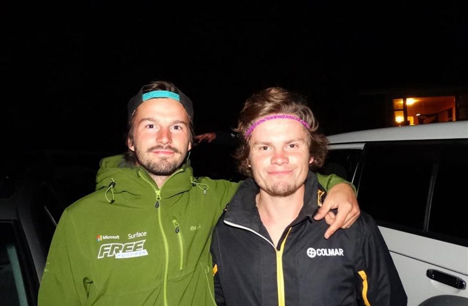 Freedom campers Nicolas Drummer, left, and Christian Petersen, of Germany. Photo: David Williams