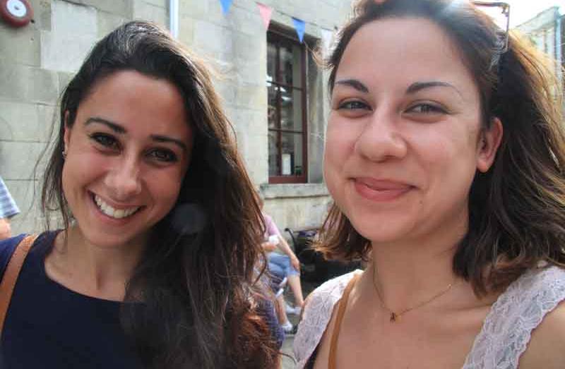 Debbie Schembri, left, and Audrey Schembri, both of Malta.