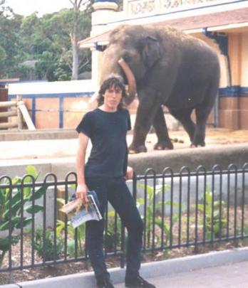 At a zoo in Sydney in 1986.