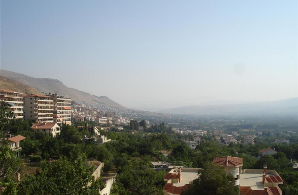 A picture of Mohammad Zetwn’s home town of Al-Zabadani before the conflict began. Photo by...