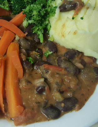 A hospital meal that was served at Dunedin Hospital last night. Photo: Supplied