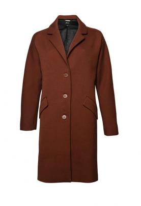 Max Longline Button Front Coat Tobacco, $199.