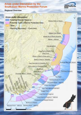 Click to enlarge image of protected South-East coast marine reserves and protected areas under...