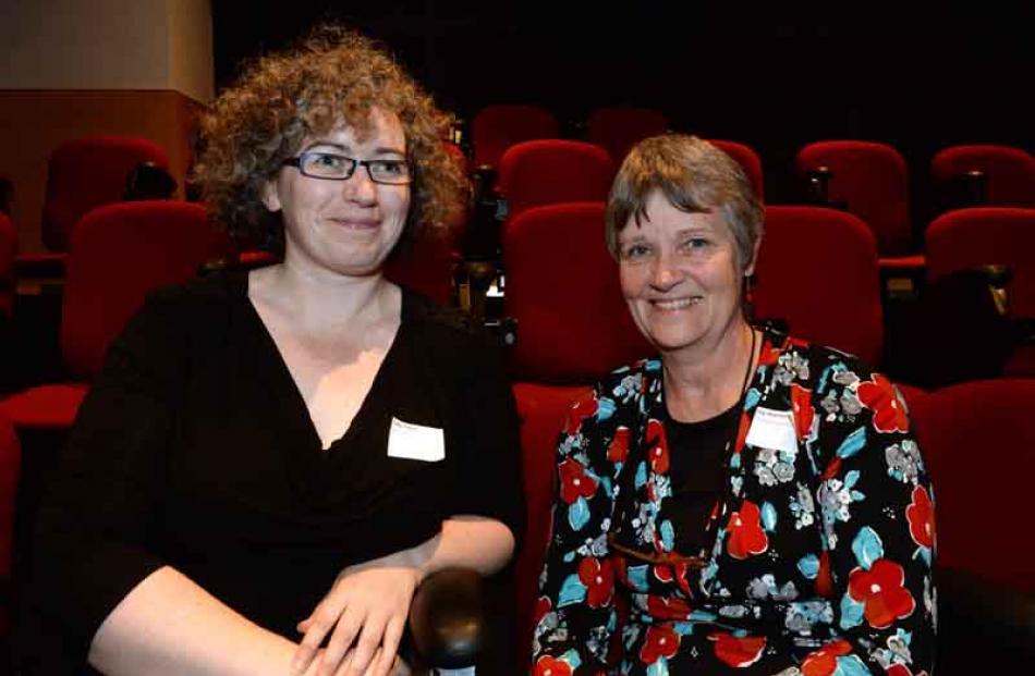 Cody Fraser (left) and Joy Pearson both of Dunedin.