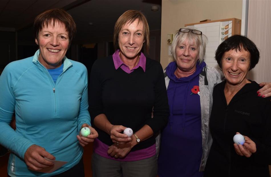 Overall winners of Taieri Lakes Golf Club’s night golf competition were The Cruisers (from left)...