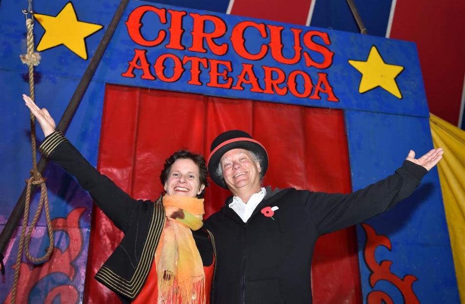 Irene Goed  and ringmaster Damian Gordon show off their home on the road.