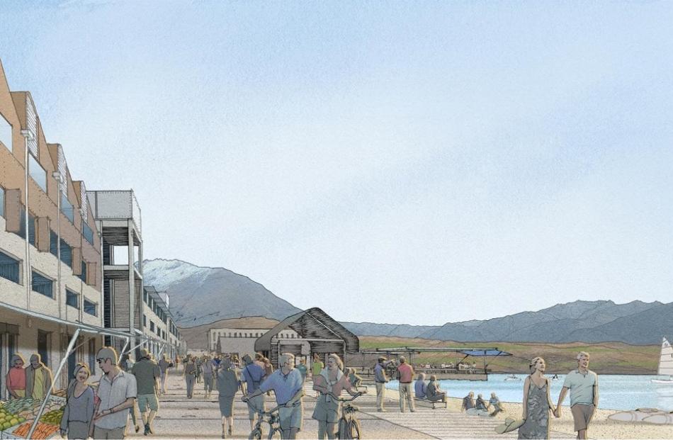 Adding life ... An artist's impression of the planned village.