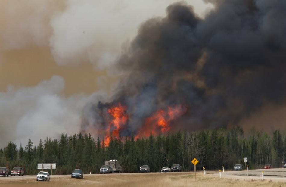 Wildfires have been burning in the area for nearly a week. Photo: Reuters