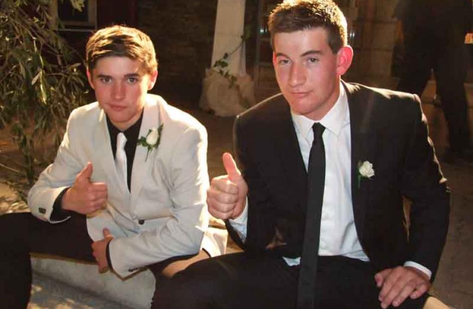 Hamish Brenssell (left) and Jack Harrex, both 17.