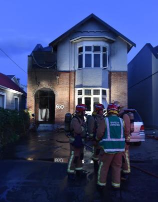 Crews were called to the blaze shortly before 7am. Photo Peter Mcintosh
