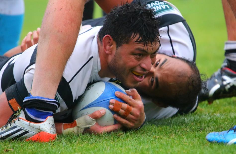 Action from today's match between Southern and Kaikorai. Photo: Caswell Images