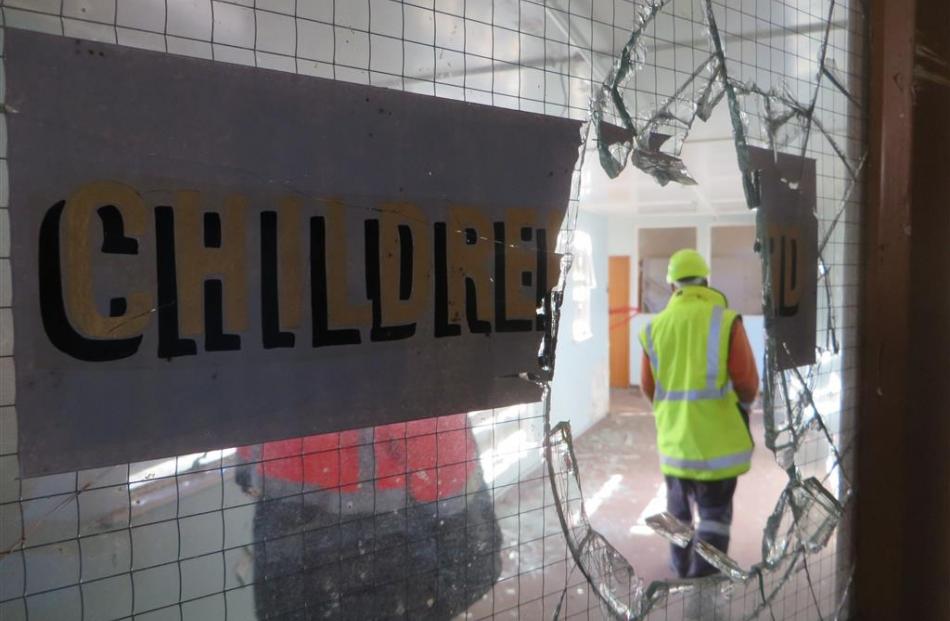 The entrance to the children’s ward.