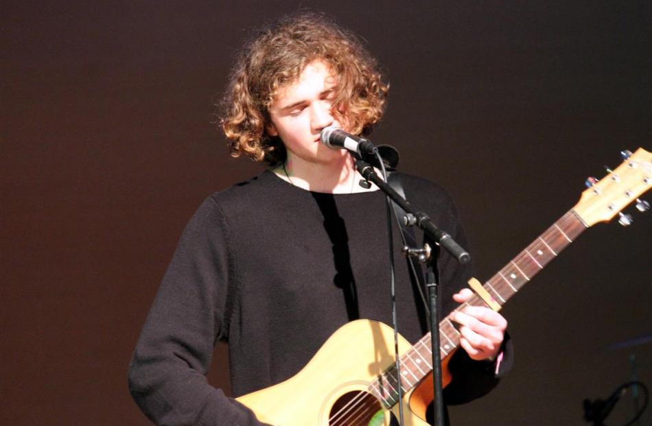 Solo/duo  section winner Levi Dick, of James Hargest College,  Invercargill. Photo supplied.