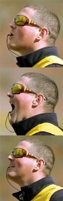 Cam Bain, of Tapanui competes in the straight hunt.