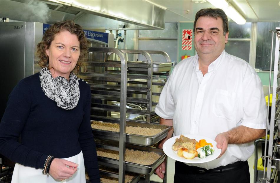 Ace Food Services operations manager Julie Cooper and managing director Peter Kennett. Photo:...