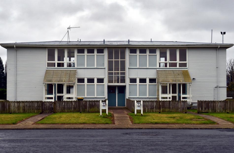 Empty state houses in Murray St, Mosgiel. Photo: Gregor Richardson