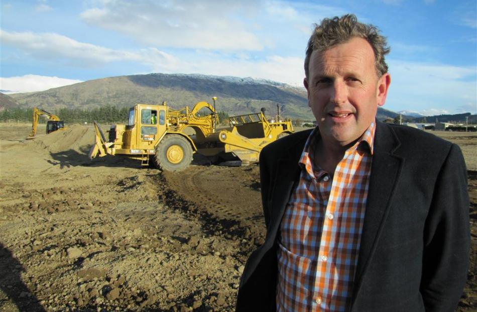 Developer Allan Dippie in the commercial centre of his new Three Parks development on the...