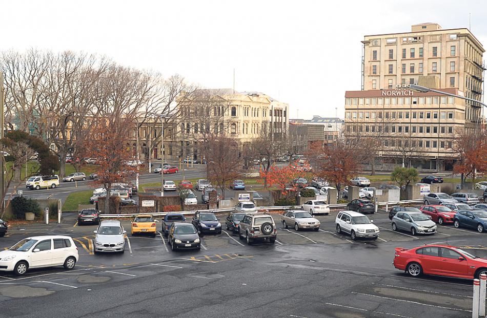 The  Dowling St car park, the preferred site of  the ORC’s new head office. Photo by Linda...