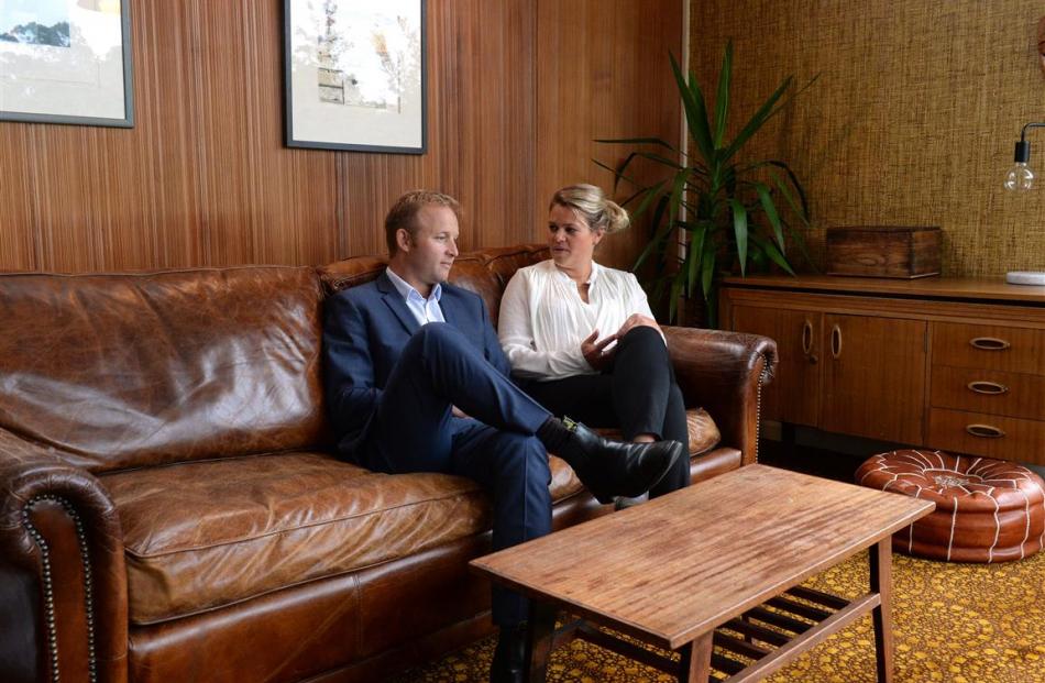 Greg MacLeod, with Heidi Hayward, says he appreciates the home’s attention to detail, ‘‘enormous’...