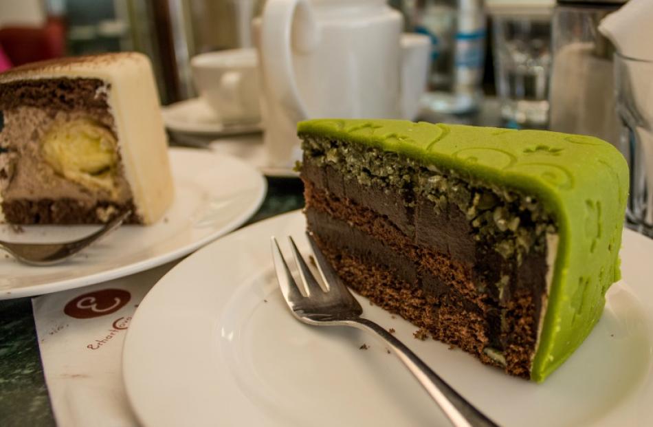 The namesake torte at Erhartova Cukrárna is a delightfully gaudy confection of chocolate...