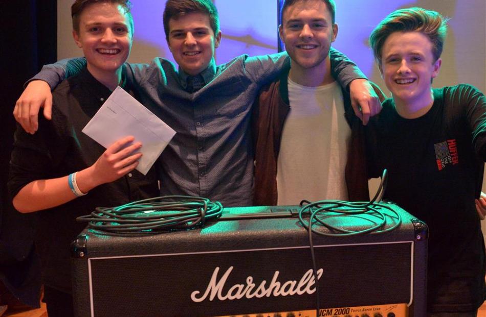 Six Years  members (from left) Cameron Beeby (17), Sam Howell (17), Noah Linscott (17) and Bill...