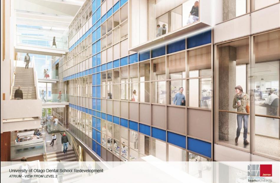 An artist's impression of the new reception area.