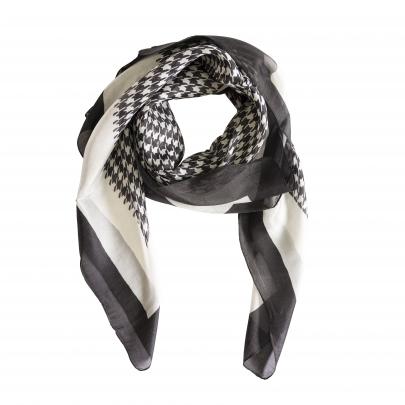 Redcurrent Houndstooth silk scarf, $48