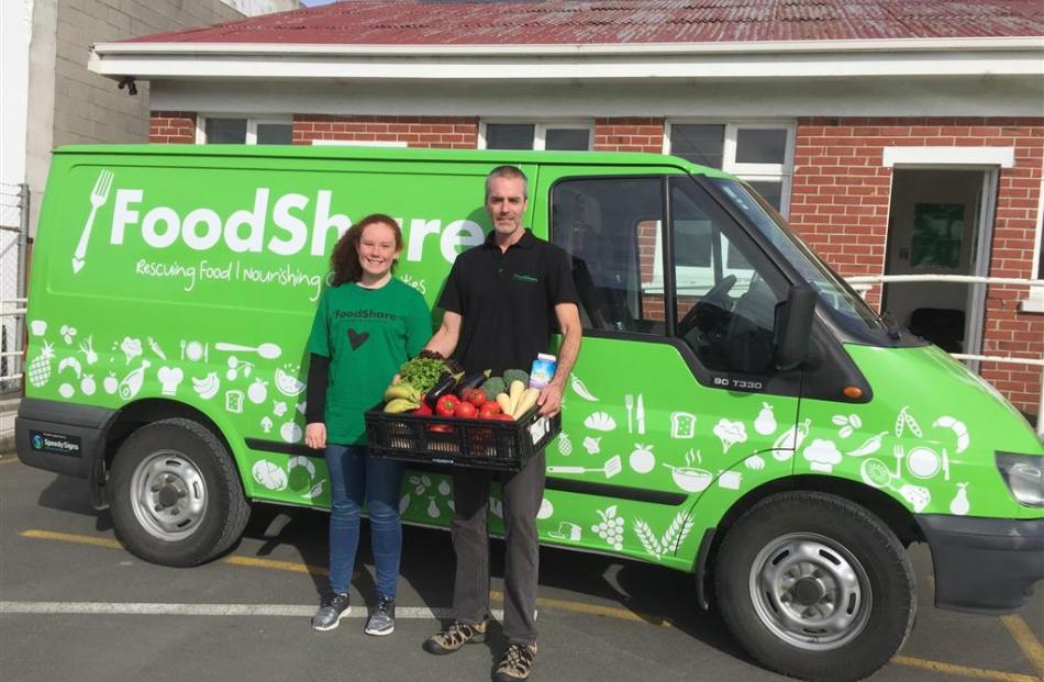 The FoodShare van distributes unwanted food. Photo: supplied