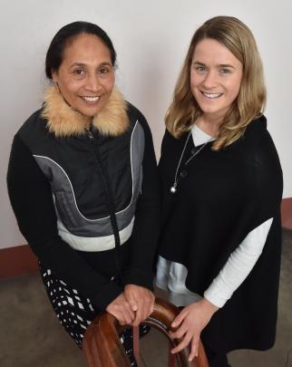 Pacific Trust Otago’s Finau Taungapeau and Project Activate programme co-ordinator Rebecca Wilson...