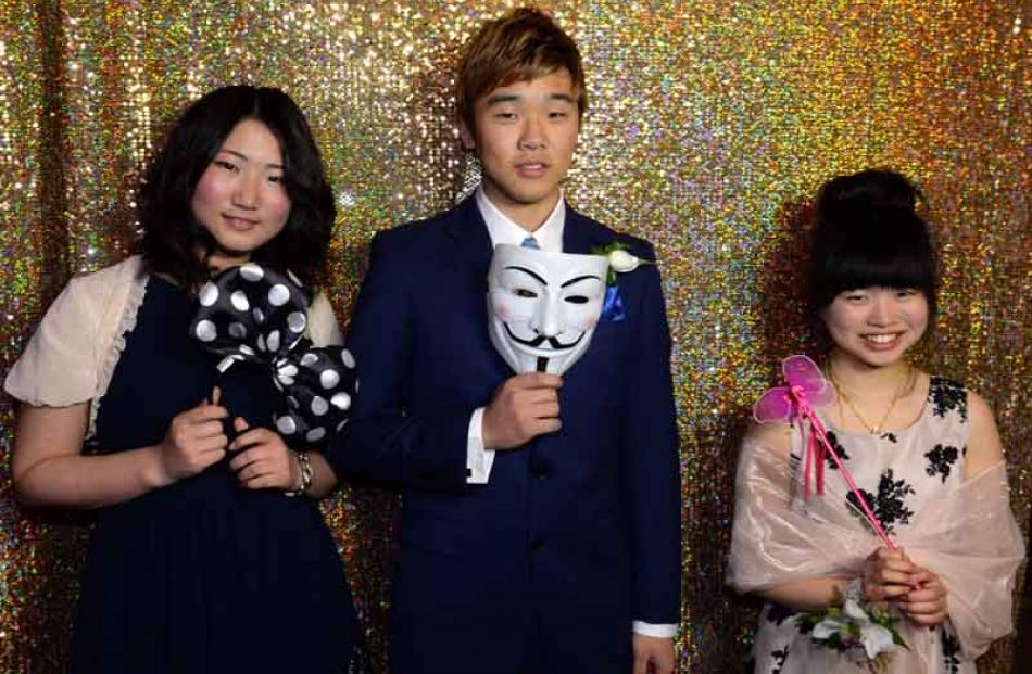 Risa Sukino, Jonathan Saito and Kaori Yoshiara (all 17), all of Dunedin.