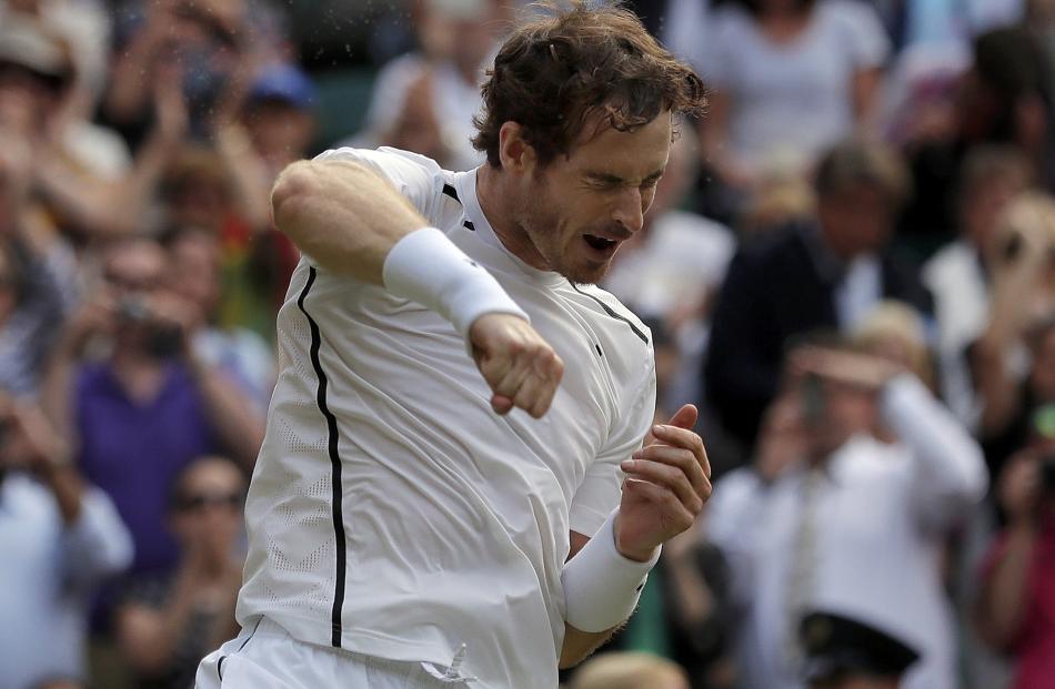 Britain's Andy Murray is hot favourite to win Wimbledon. Photo: Reuters