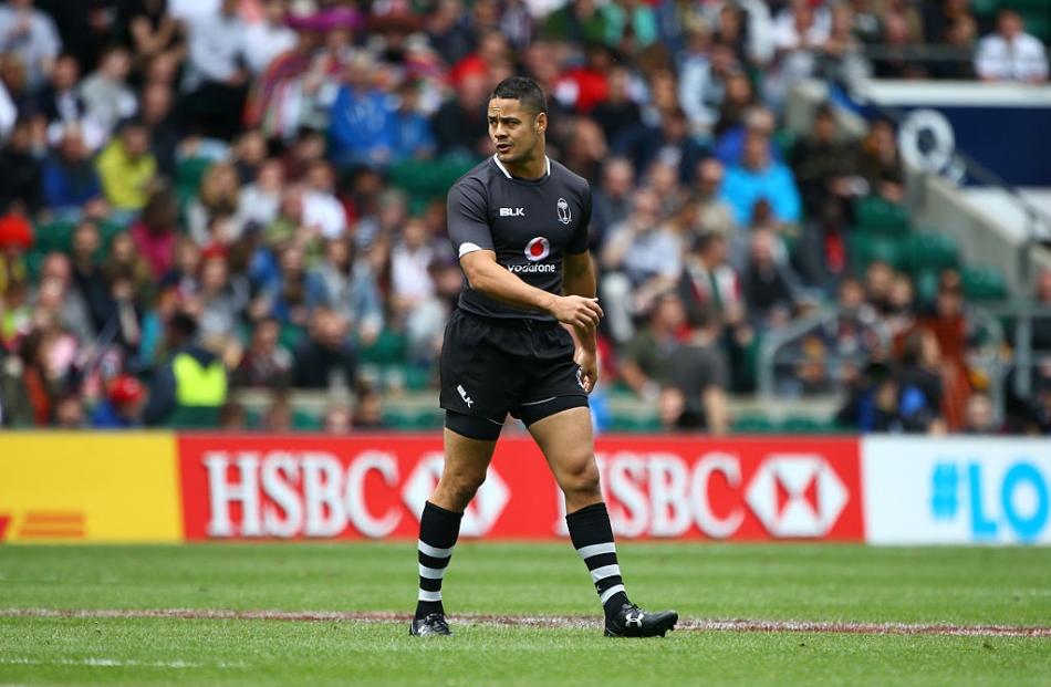 Jarryd Hayne playing sevens for Fiji. Photo: Getty Images