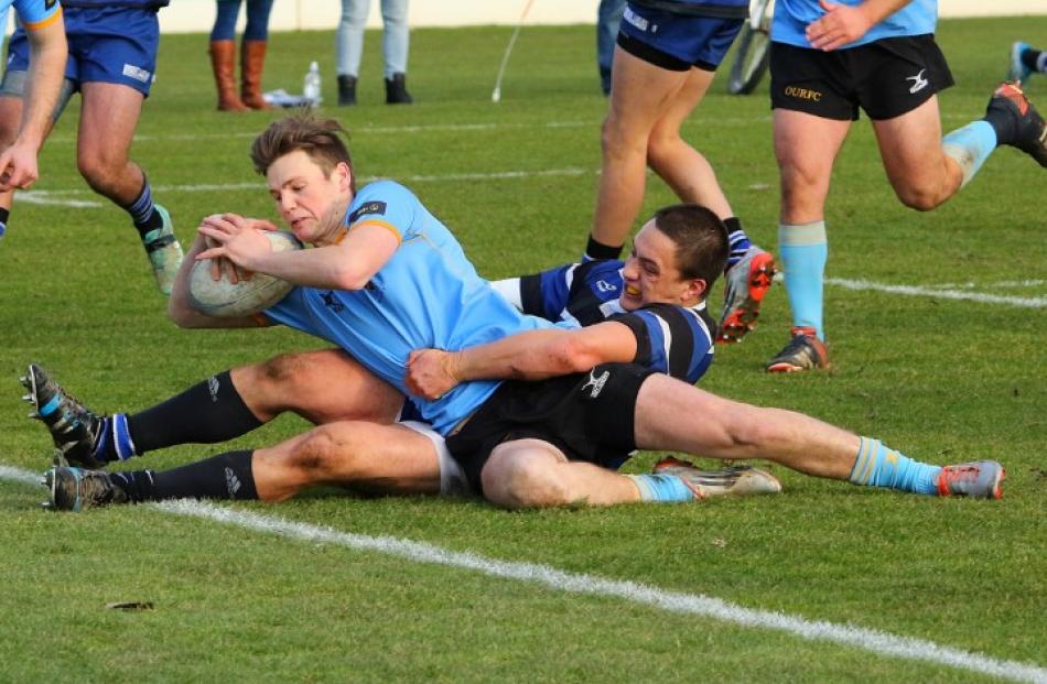 Action from the Kaikorai v University A game.