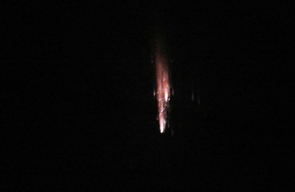 The fireball. Photo supplied.