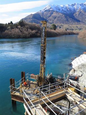 A team from Speight Drilling were working on a platform at the side of Kawarau River when they...